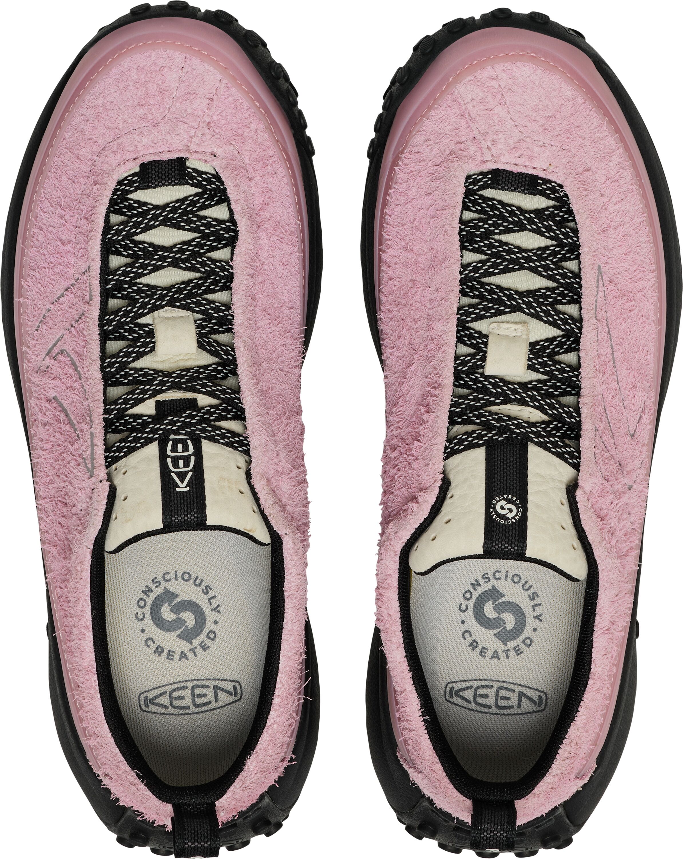 Sneaker KEEN "KS MINO", Damen, Gr. 40,5, Textil, rosa (lilas, birch), Leder, Schuhe Sneaker lilas, birch 40,5, Textil