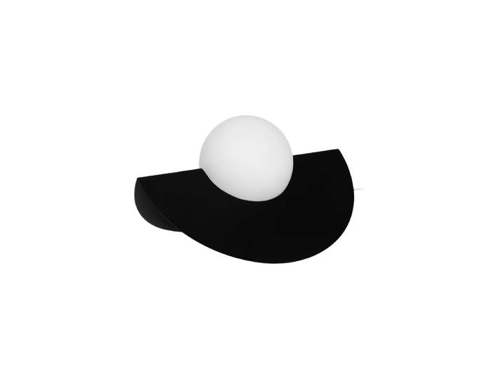 Tischlampe „Roccia“ 25 x 18 cm - Schwarz Weiss, Schwarz Globen Lighting