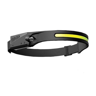 Stirnlampe, wiederaufladbar, Stirnlampe für Erwachsene, 2er-Pack Stirnlampe, 230°, breiter Strahl, wiederaufladbare Stirnlampe für Kopf, Bewegungssensor, verstellbares Kopfband, Taschenlampe für