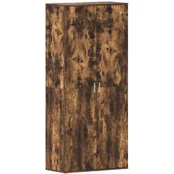 vidaXL Schuhschrank Geräucherte Eiche 80 x 39 x 178 cm Holzwerkstoff