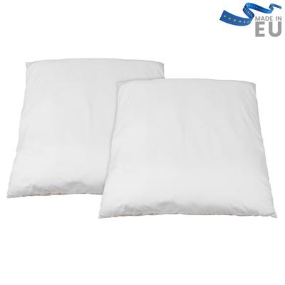 Microfaserkissen BECO "2-er Pack Kissen MF 50 glatt", weiß, B:50cm L:50cm, Obermaterial: 100% Polyester, Kopfkissen, Kissen Set in 4 Größen