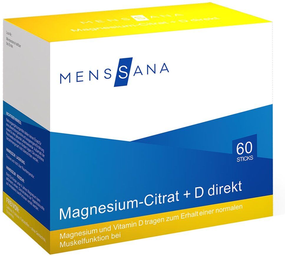 Magnesium-Citrat+D direkt MensSana Sticks
