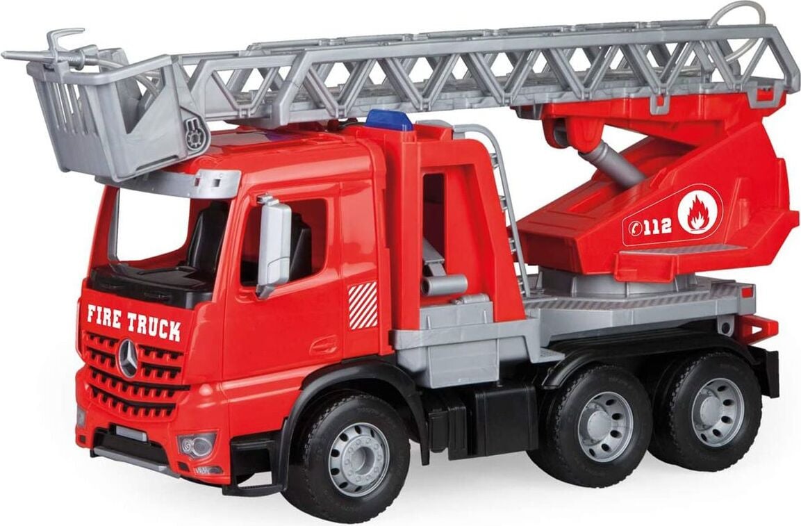 Worxx Lena brandweerauto Mercedes-Benz Arocs bluswagen en ladderwagen 49 cm