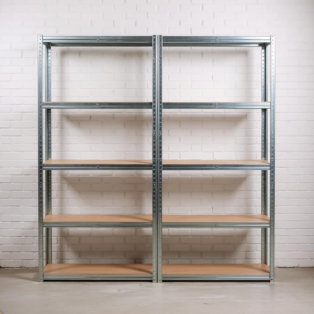 Rio 90 cm W Shelving Unit Galvanised Steel x5