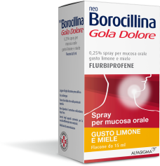Alfasigma Neoborocillina gola dolore Spray 15ml limone e miele