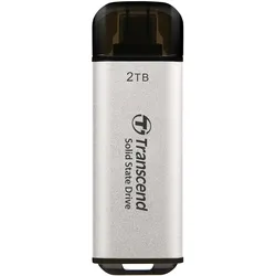 Transcend ESD300 (2000 GB, USB-C), USB Stick, Silber