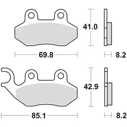 TRW Bremsbelag MCB 684 mit Zulassung