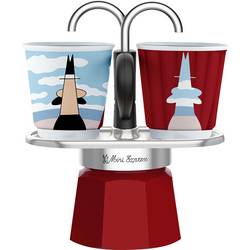 Bialetti Bialetti MINI EXPRESS Set Magrite Espressokocher 0001406/NP
