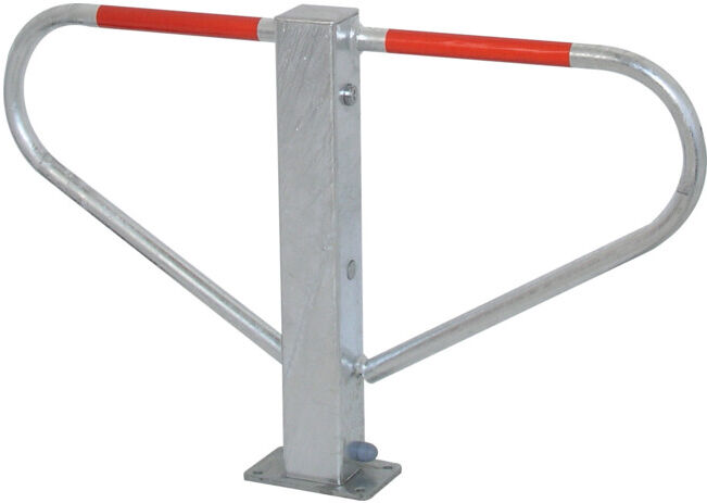 Schake Barrière de parking H500xL800 mm galvanisée avec cylindre profilé à cheviller (40770)