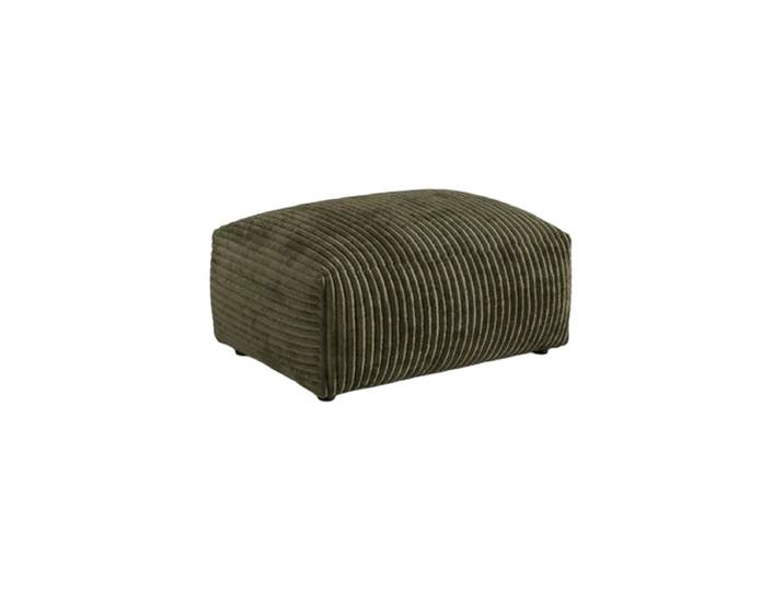 Design Sitzpouf „Martina“ Cord Moosgrün 95 x 65 cm Micadoni