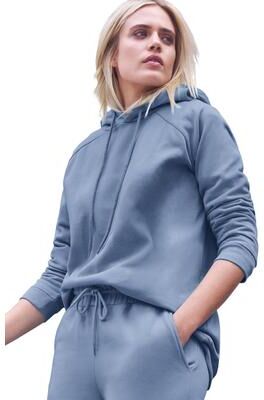 Plus Size Women's Ellos Studio Fleece Hooded Sweatshirt by Ellos Studio in Pale Indigo (Size 34/36)