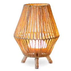 Newgarden LED-Außentischleuchte Sisine 30 Naturfaser Beige Natur 32,5 cm