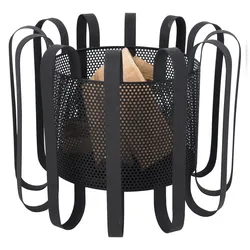 RedFire Feuerkorb Kester – schwarz beschichteter Stahl – Ø55 cm, Höhe 41,5 cm – schwarz