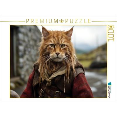 CALVENDO Puzzle Ein Motiv aus dem Kalender 'Schottische Katzenhelden' | 1000 Teile Lege-Größe 64x48cm Foto-Puzzle für glückliche Stunden