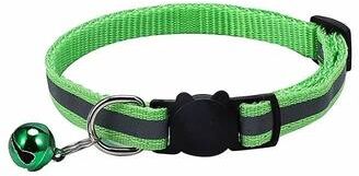 Uplift Treasures Reflective Breakaway Cat Collar With Bell light Green
