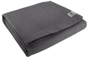 Comfort Colors 15BT Men's Garment-Dyed Fleece Dorm Blanket in Pepper   80% ring spun cotton, 20% polyester