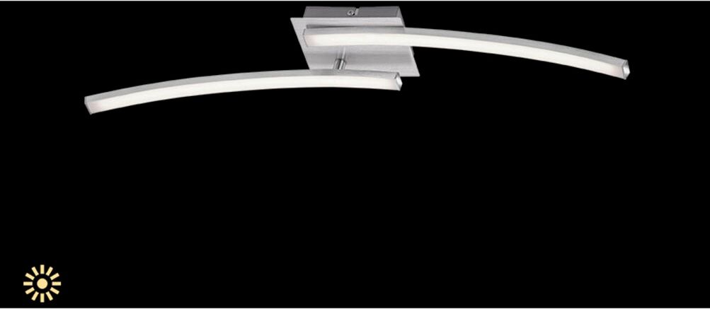 BRILONER LEUCHTEN LED Deckenleuchte "Go", silber (weiß, neutral), Leuchten, LED Deckenleuchte