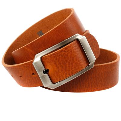 Ledergürtel ANTHONI CROWN, Herren, Gr. 95, braun (cognac), Leder, Basic, Gürtel Ledergürtel, Denim-Gürtel mit leichte Struktur