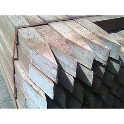 60x60 mm Bongossi Pfähle, AD *FAS*, sägerau, Erdende gespitzt, 2,50 m