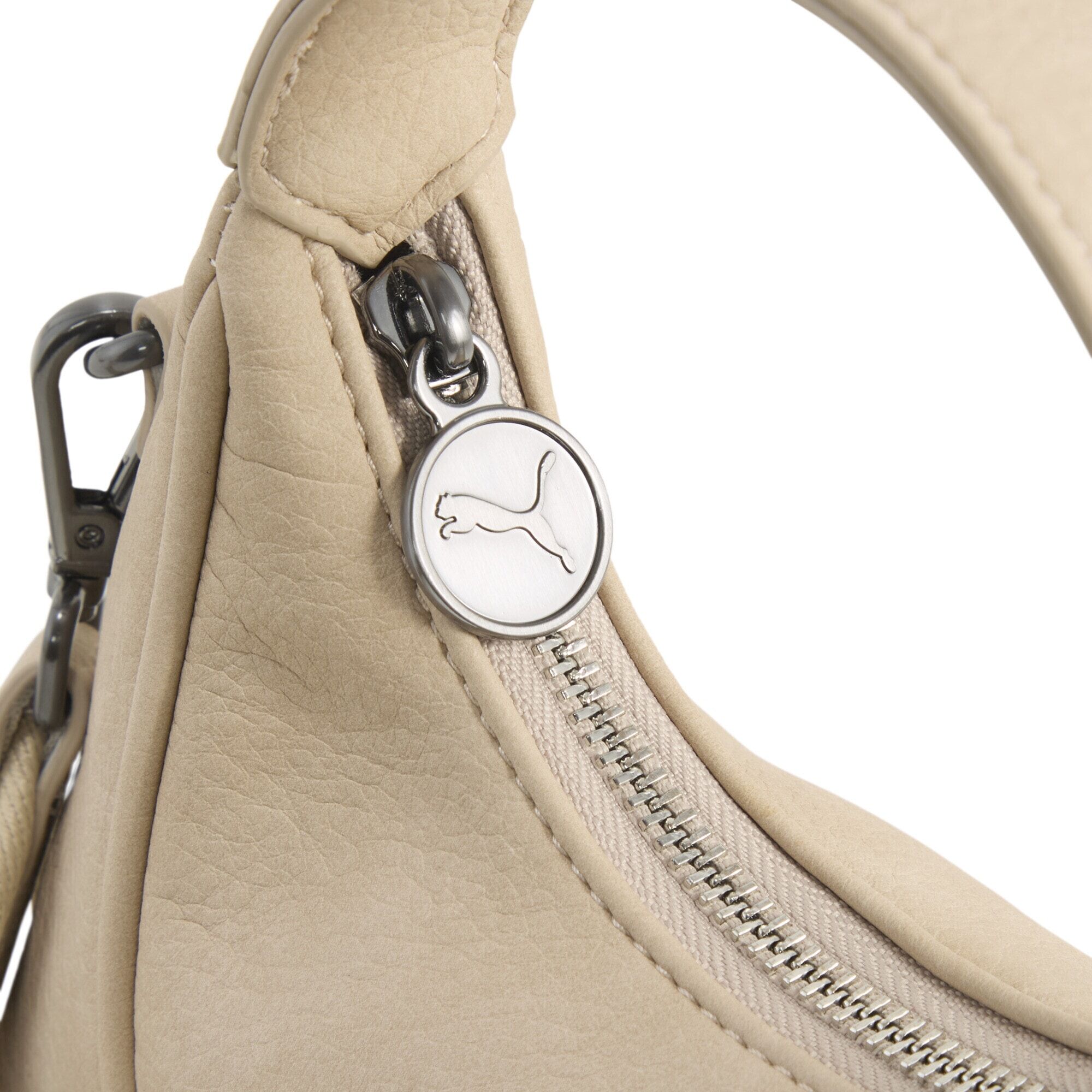 Handtasche PUMA "PUMA Sense Mellow Micro-Prism-Bag Damen", Damen, Gr. onesize, beige (birch beige), Polyester, Taschen Handtasche