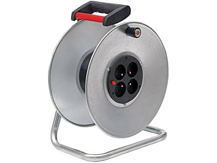 Brennenstuhl Enrouleur électrique vide Silver\, sans câble\, en métal