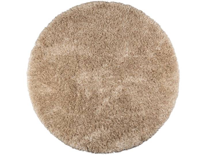 Dutchbone Hairy Vloerkleed Rond 200 cm Beige
