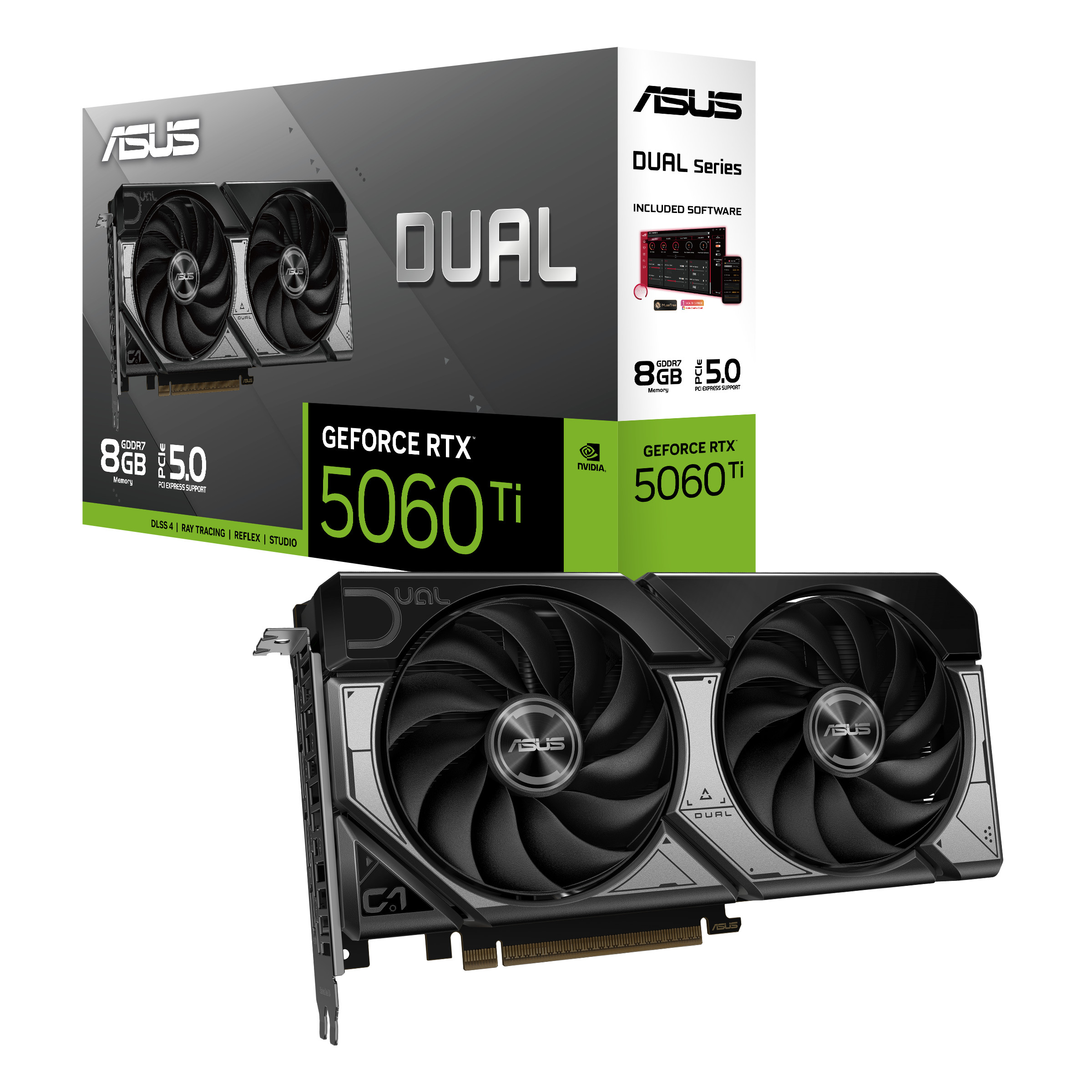 ASUS Dual GeForce RTX 5060 Ti DUAL-RTX5060TI-8G Grafikkarte 8 GB