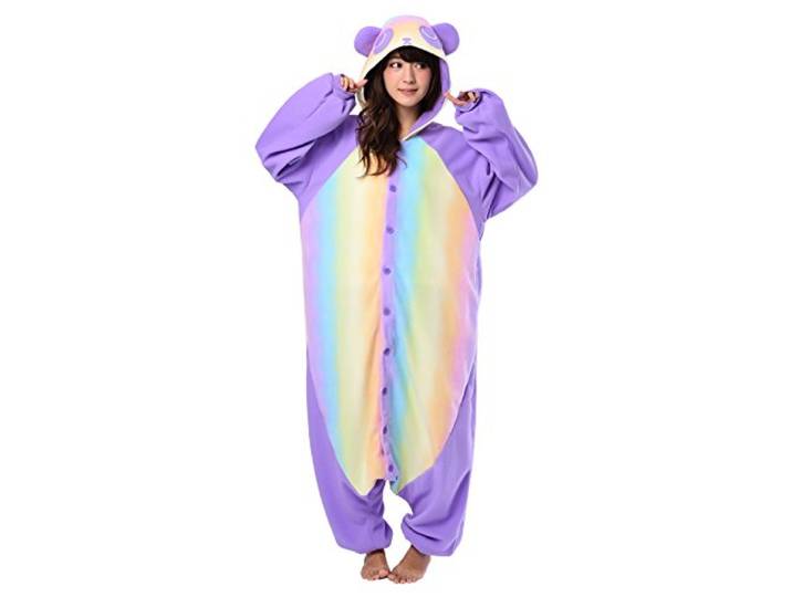 Regenboog Panda Onesie Kigurumi Verkleedkleding SAZAC Kigurumi Volwassenen & Kinderen XL (175-195+ cm)