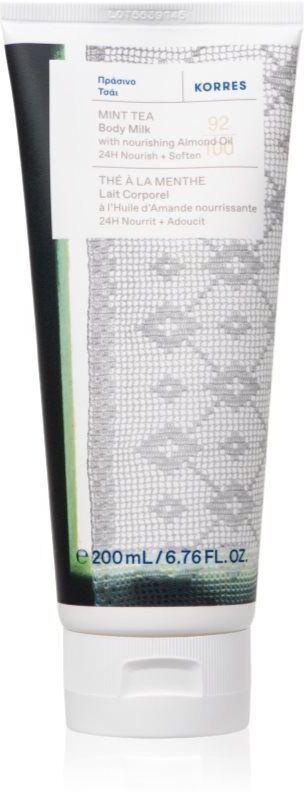 Korres Mint Tea lait corporel hydratant avec effets apaisants 200 ml