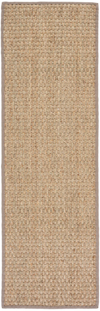 Blue Elephant Jeremy Machine Woven Beige/Grey Rug Beige;Brown Runner 76 x 244 cm