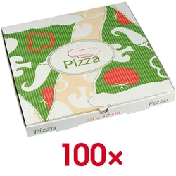Papstar Pizzakartons »pure« 30 x 30 cm, 100 Stück weiß, 24x3x24 cm