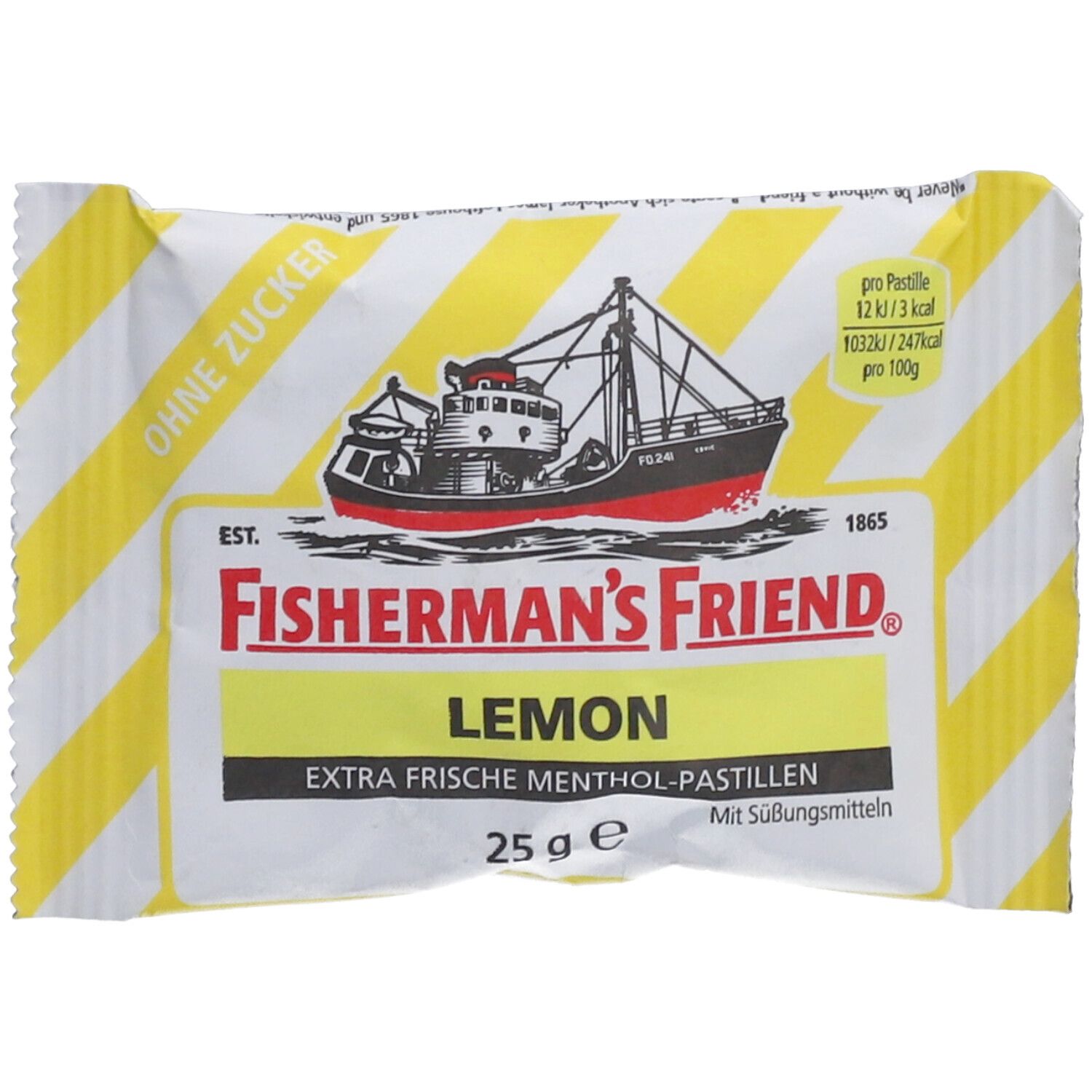Fishermans Friend Lemon ohne Zucker Pastillen 25 g