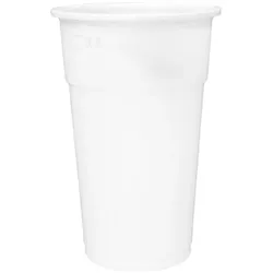 MONOUSO - Weißer Wiederverwendbarer PP Kunststoffbecher 330ml (1.250 Stück)