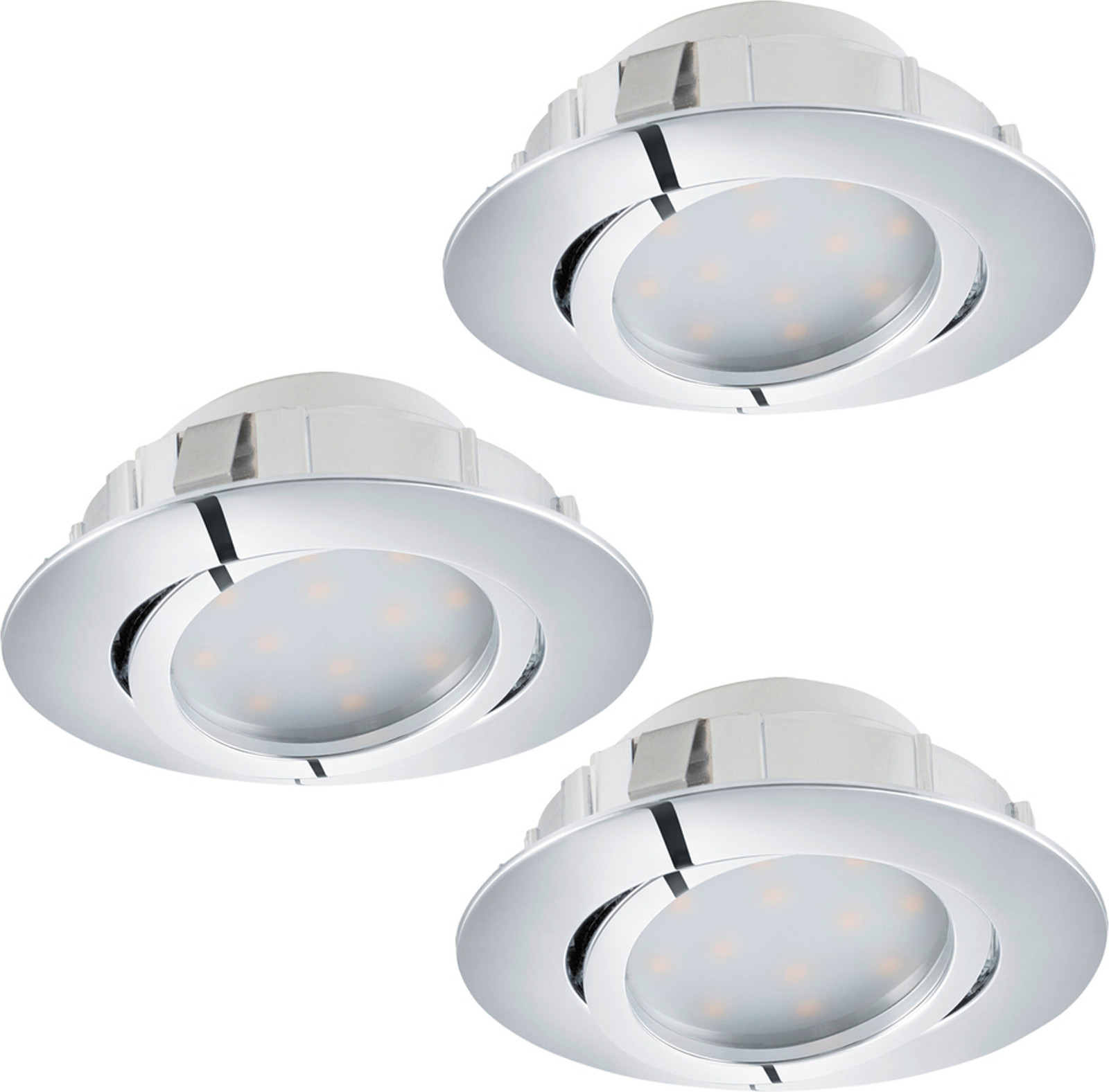 Eglo Pineda Inbouwspot LED 6W 3000K Chroom/Zilver