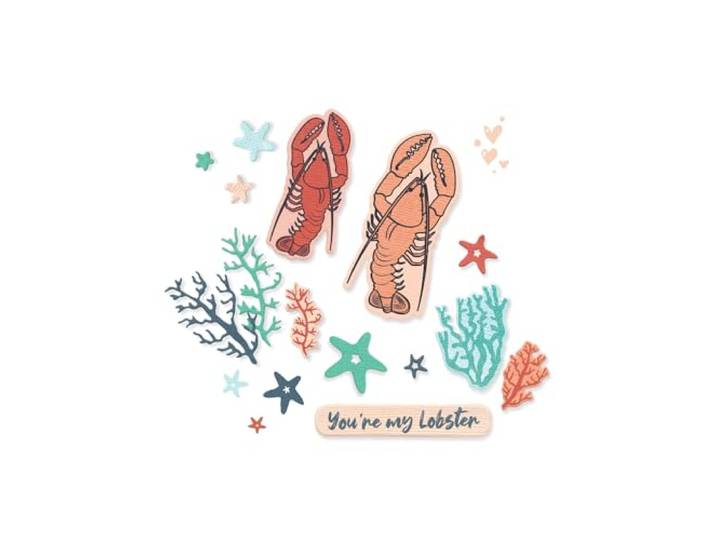 Sizzix Framelits Die Set 14PK met 10PK Stamps You're my Lobster van Sizzix