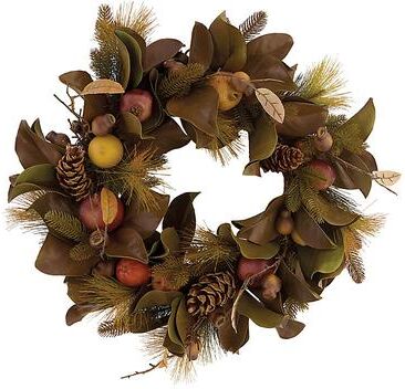 Festive Fruit & Magnolia Wreath - Ballard Designs
