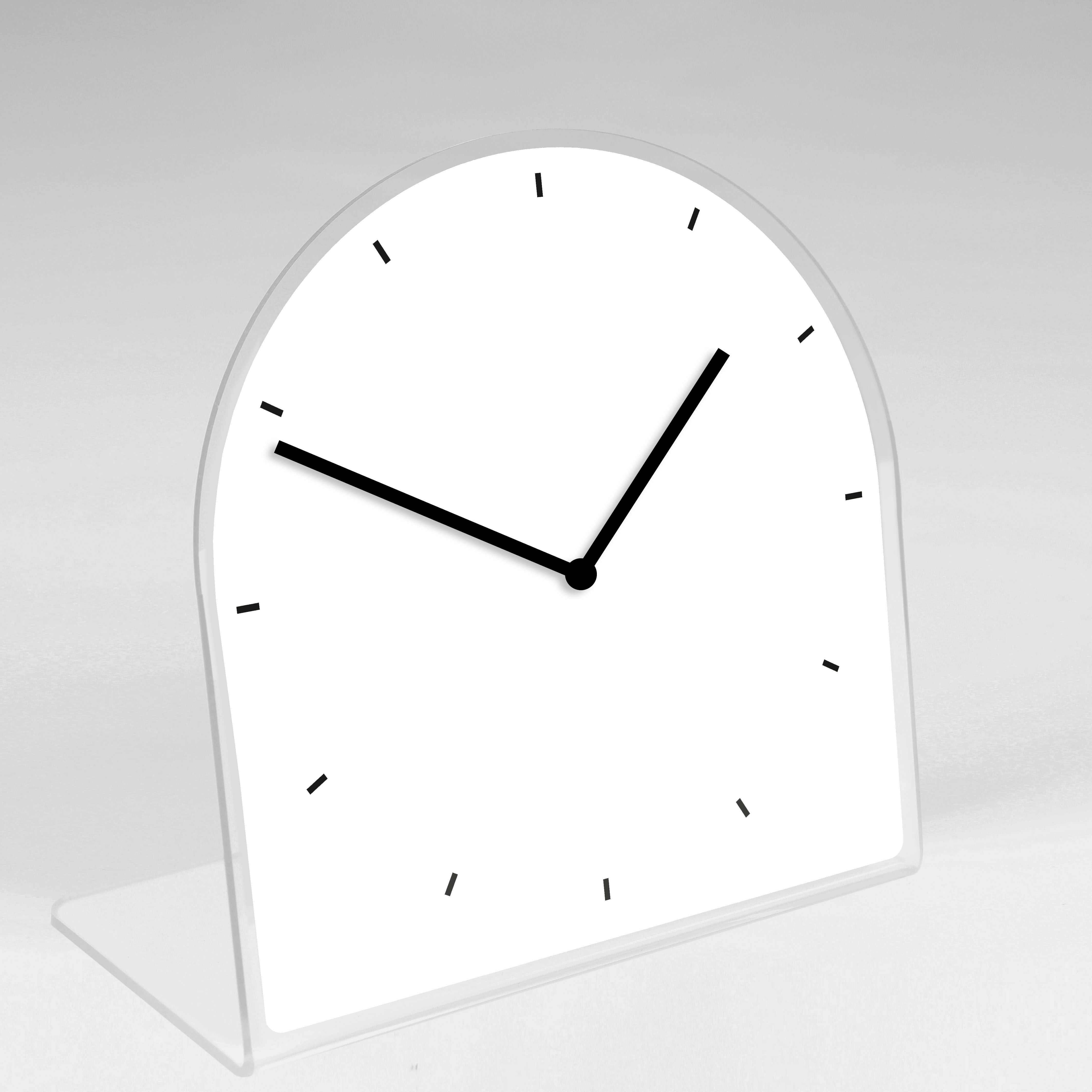 Tischuhr QUEENCE "Helene", weiss (weiß), Tischuhren, Tischuhr, Tisch, Uhr, modern, geräuschlos weiß Einheitsgröße