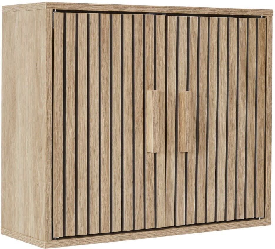 The Home Deco Factory Armoire murale 2 portes coloris naturel Beige 60x50x20cm