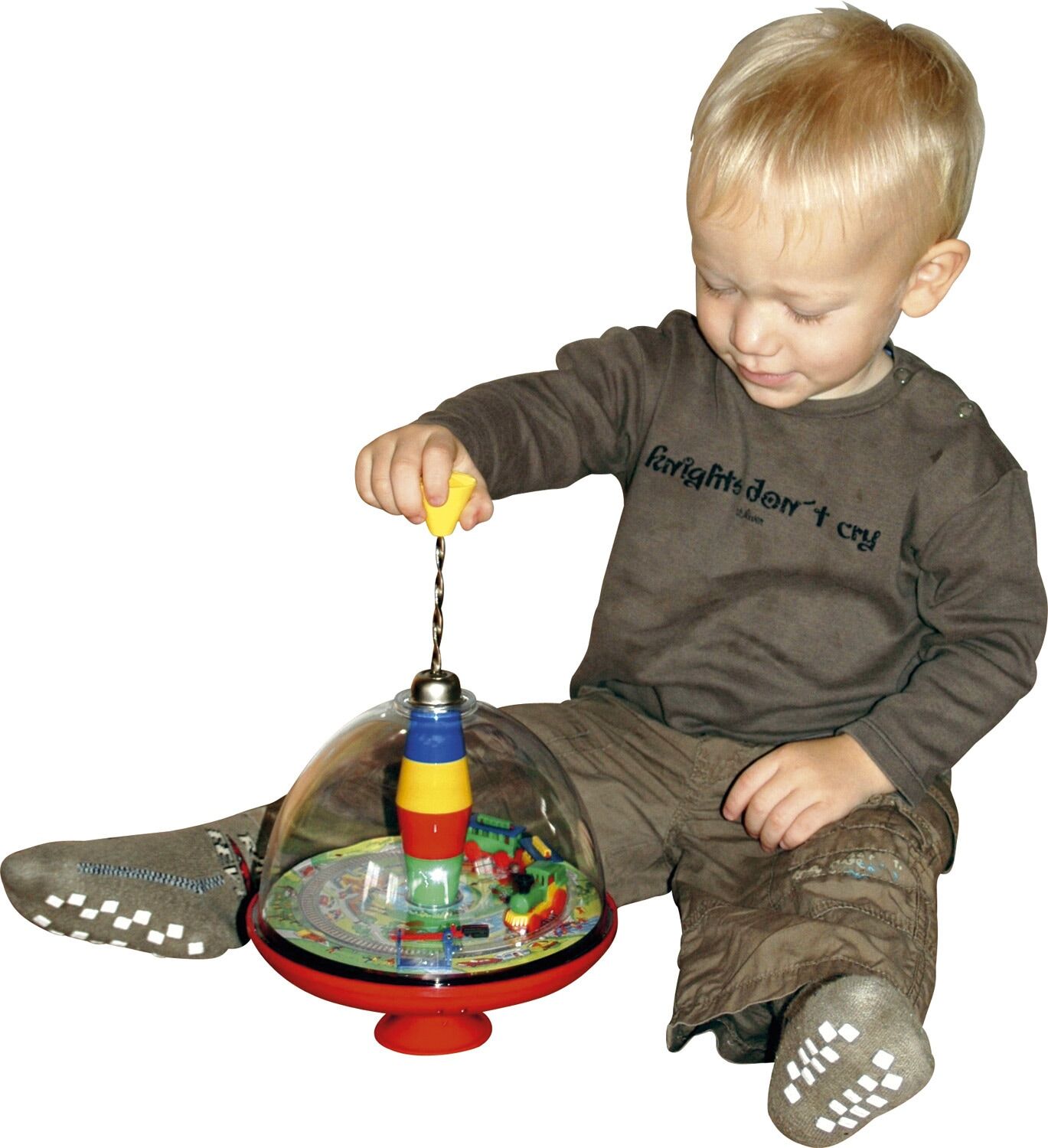 Kreisel LENA "Eisenbahn", bunt, Kreisel, KinderH:24cm Ø:19cm, Kunststoff, Kreisel, mit Sound, H:24cm Ø:19cm bunt Einheitsgröße