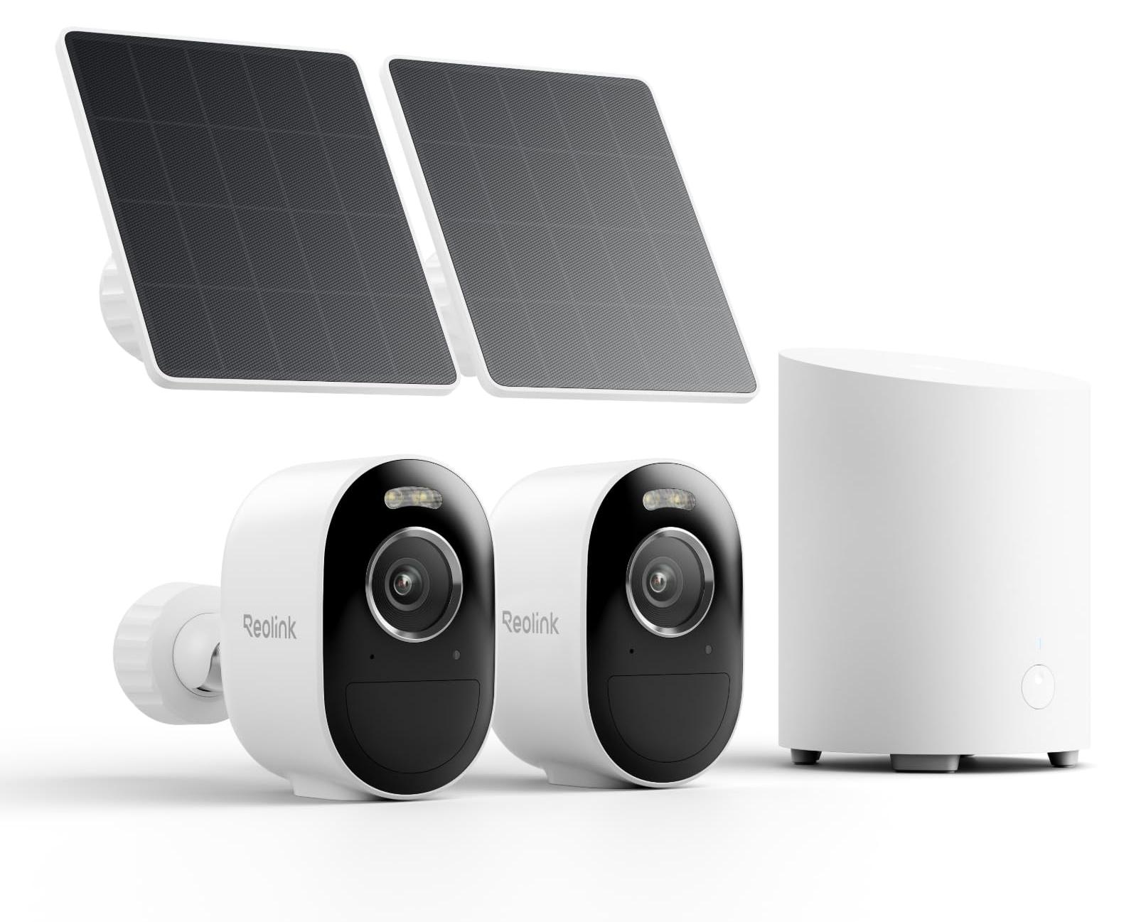 Reolink 3K 5MP Überwachungskamera Aussen Akku Solar Set, Farbnachtsicht
