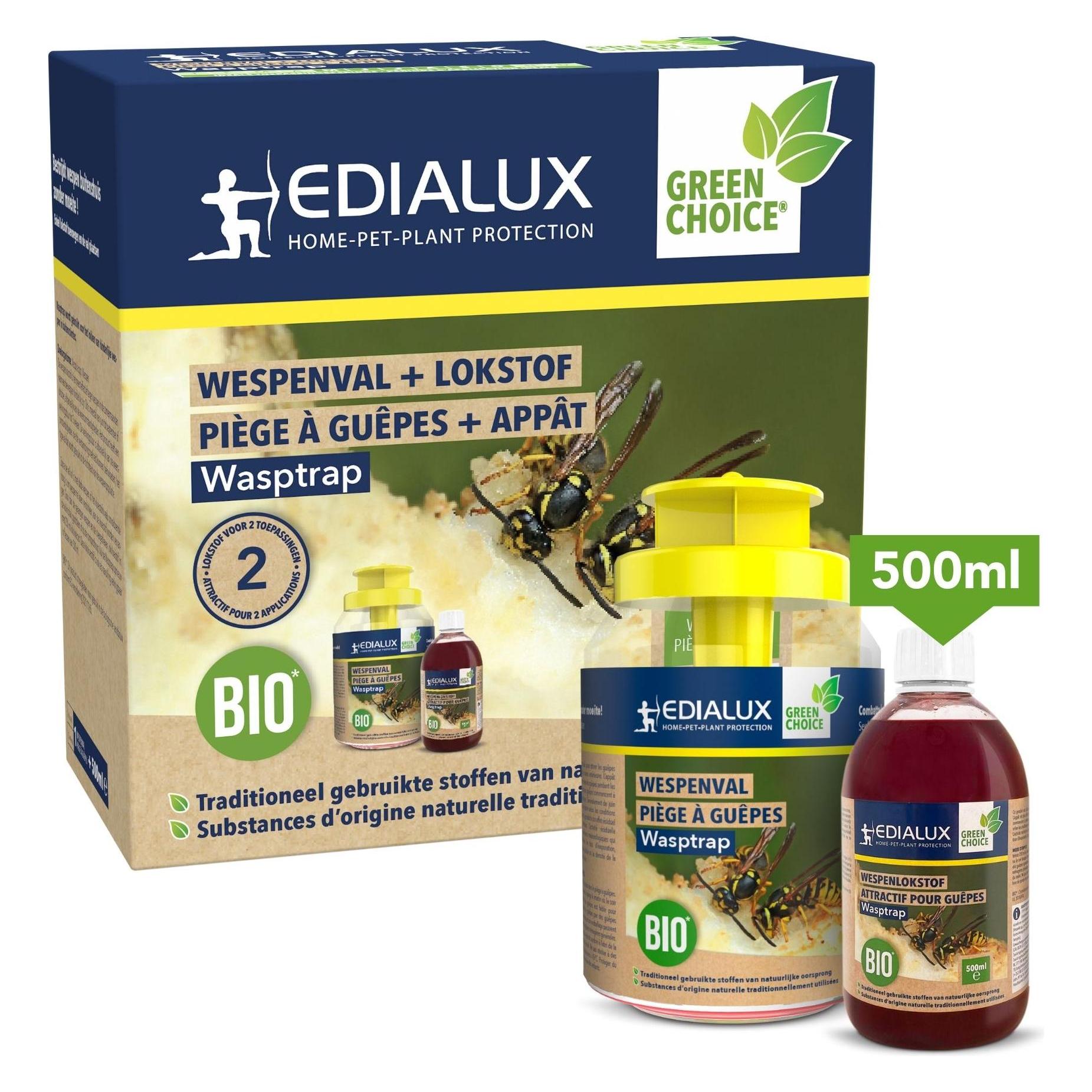 Edialux Wespenfalle + Abwehrmittel, 500ml (EDX-WASPTRAPCOM)