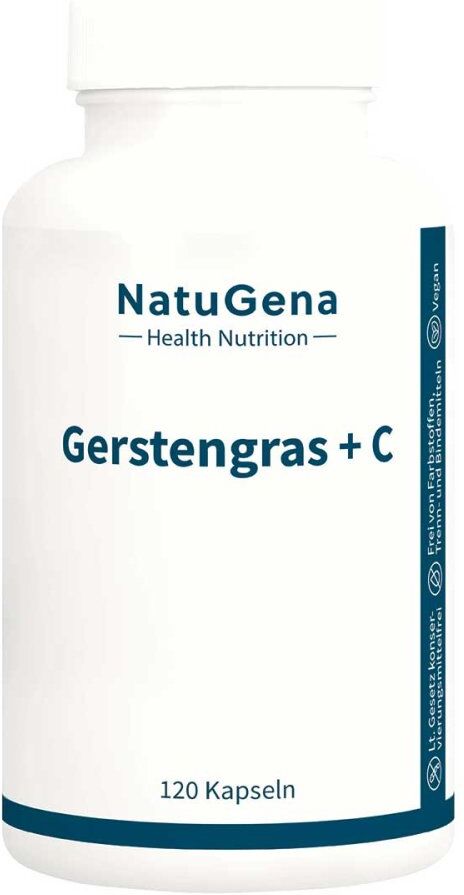 Gerstengras+vitamin C Gepuffert Vegan Kapseln 120stk