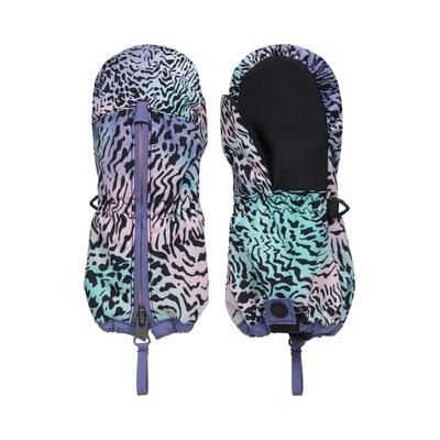 Snowboardhandschuhe ROXY "Snows Up Mitt", Kinder, Gr. L, bunt (schwarz snow drifting), Kunstfaser, Handschuhe
