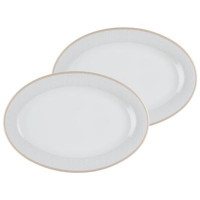 Ritzenhoff & Breker Geo Servierplatte oval 32 x 21 cm 2er Set