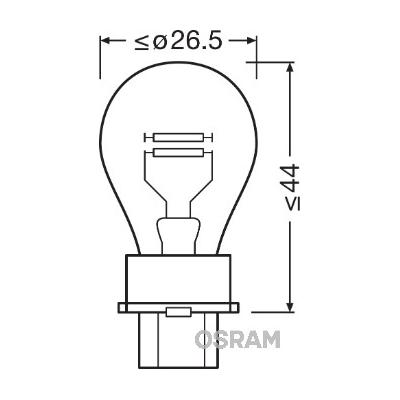 OSRAM Glühlampe, Park-/Positionsleuchte Blinkleuchte ORIGINAL 3157