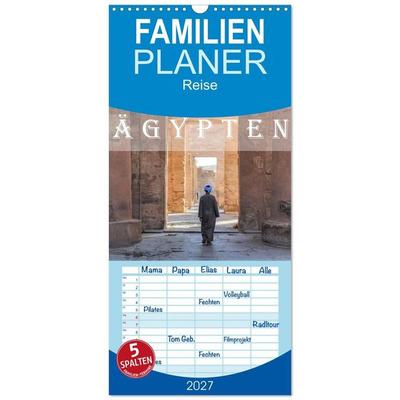 Familienplaner 2027 - Ägypten mit 5 Spalten (Wandkalender, 21 x 45 cm) CALVENDO