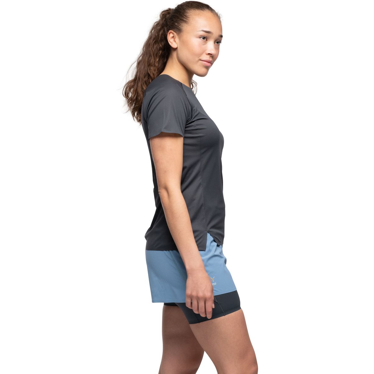 Bergans Y Lightline Fast Tee Women dark shadow grey (24616) M 253667-3474-24616-M