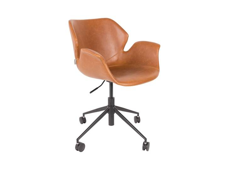 Bürostuhl Zuiver Nikki, Braun, Neu, Ergonomischer Stuhl - ideal für flexibles Arbeiten
