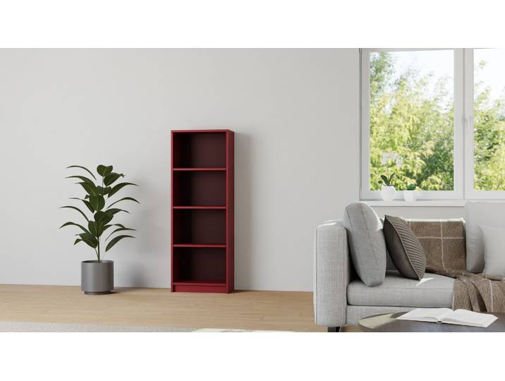 Colonne de rangement colorée sur mesure MDF Peint Pourpre