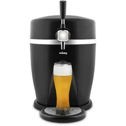 Wëasy Bierzapfanlage PINT568, Kompatibel mit 5L Fässern, 60W, 3°C bis 6°C, Integriertes Kühlsystem, Haltbarkeit bis zu 30 Tagen